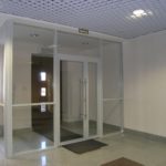 Алюминиевая дверь с импостом GFTD683