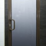 Коричневая алюминиевая дверь GFTD713